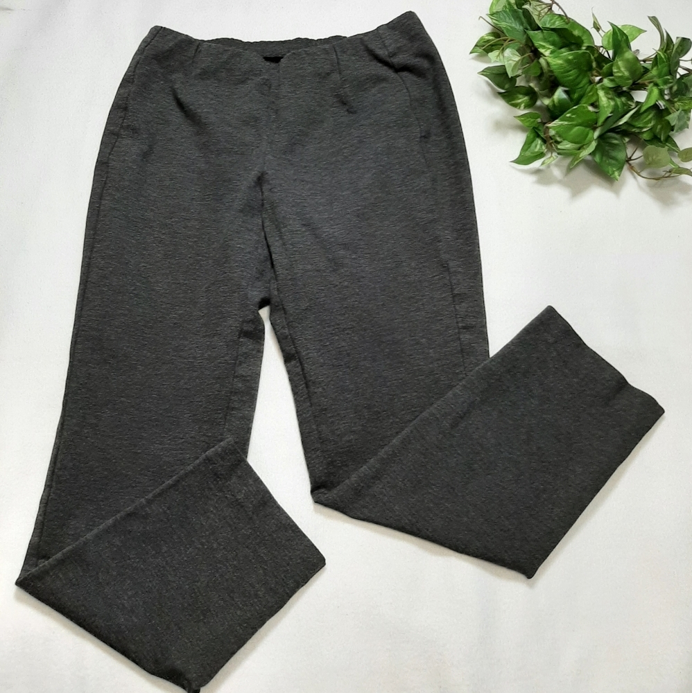 J. Jill Ponte Slim Leg Smoke Gray Pull-On Pants‎ S
